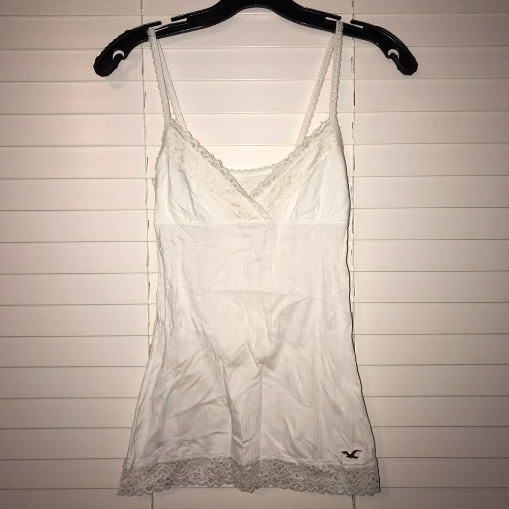 Hollister white camisole